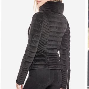 guess teoma velvet puffer jacket
